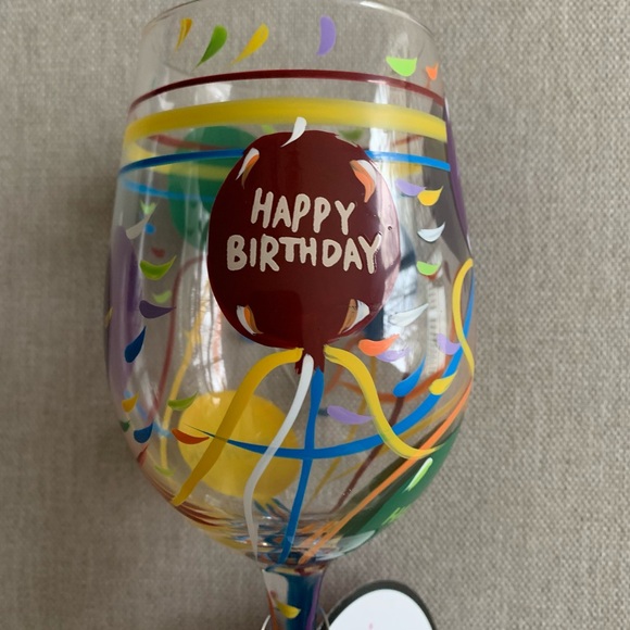 Lolita Colorful Birthday Wine Glass - Picture 2 of 8